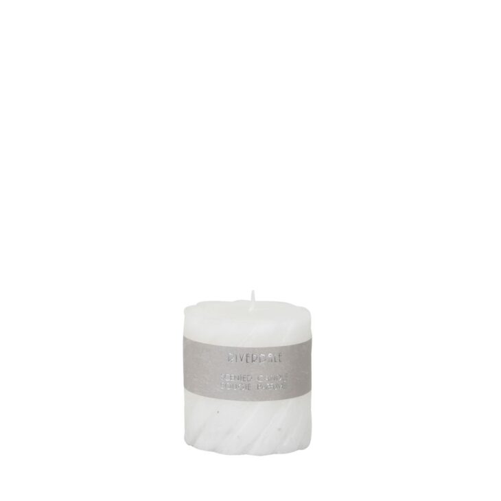 lautenschlagerLOVESyou-RIVERDALE Duftkerze Swirl white 7,5x7,5 cm