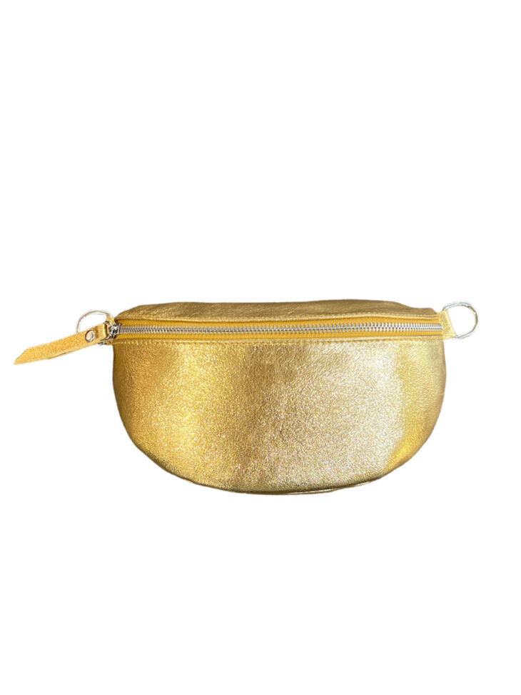 Crossbody-Bag LEATHER METALLIC gold lautenschlagerLOVESyou
