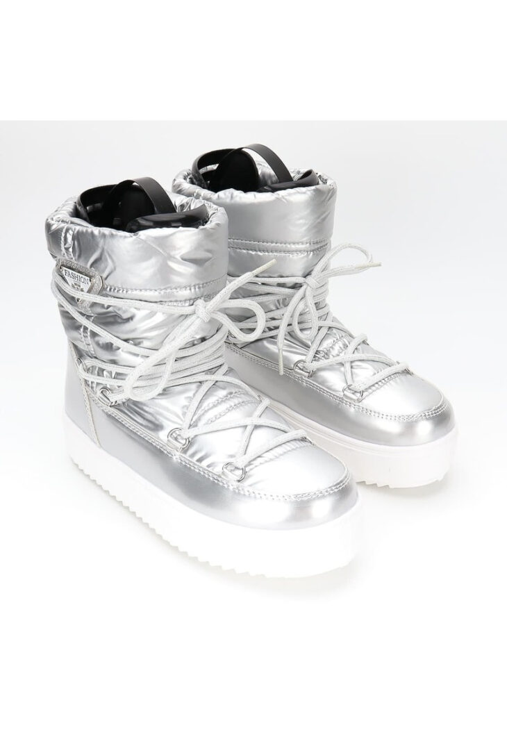 lautenschlagerLOVESyou Boots METALLIC SNOW silver white 3