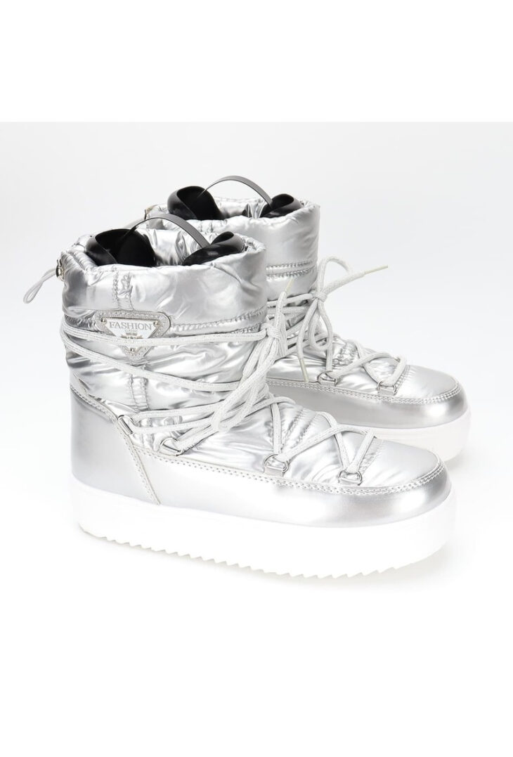 lautenschlagerLOVESyou Boots METALLIC SNOW silver white 6